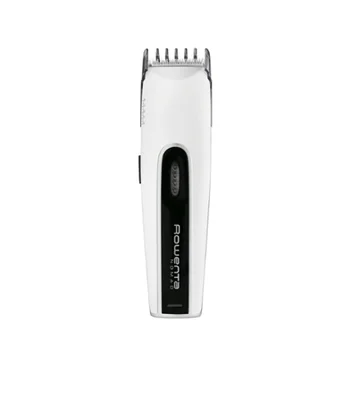 Rowenta TN1400F1, Hair clipper Nomad, new design, 2 adjustable combs with 9 settings each (3-15 mm, 18-30mm), rechargeable, corded, autonomy 40min + main, stainless steel blade, charging led, charging stand