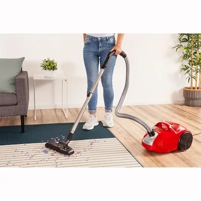Прахосмукачка Rowenta RO3953EA Compact Power 750W, Hygiene+ торбичка, червена