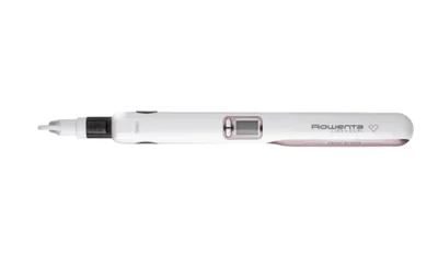 Преса за коса Rowenta SF7660F0 Liss & Curls Premium Care, керамично-кешмирено кератиново покритие, йонизираща функция, LCD дисплей, 2 температурни настройки, бързо загряване, автоматично изключване, заключваща система, плаващи плочи, бял