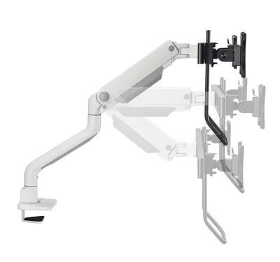 Neomounts Next One Desk Mount, double display crossbar (topfix clamp/grommet)