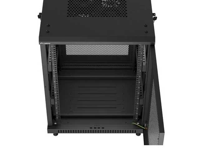 Lanberg rack cabinet 19" free-standing 15U/600X600 (FLAT PACK) with mesh door black