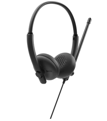 Слушалки DELL WH125 жични с микрофон, USB, черни