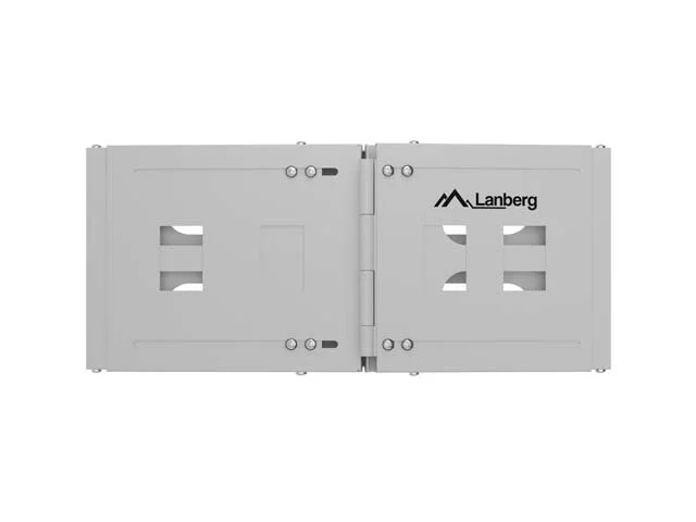 Сгъбаща се скоба за стена Lanberg 19" 4U, сива