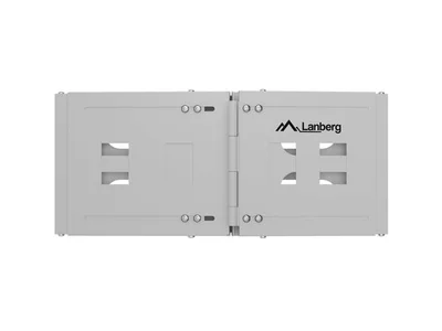 Сгъбаща се скоба за стена Lanberg 19" 4U, сива