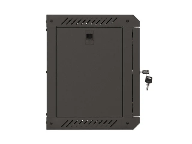 Lanberg rack cabinet 10" wall-mount 6U/300x300 (flat pack) with glass door black