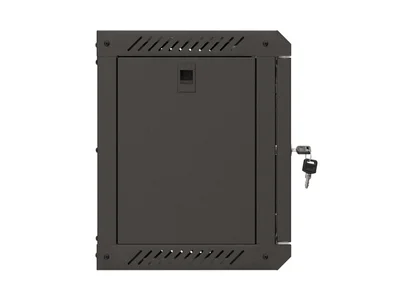 Lanberg rack cabinet 10" wall-mount 6U/300x300 (flat pack) with glass door black