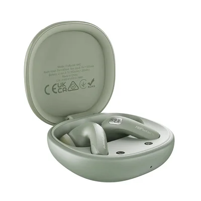 HiFuture FlyBuds 4 AI Matcha Green, Support AI Free Talk, Support 130+ Languages Translation,  Active Noise Cancelling, 4 MICS ENC, Wireless 5.4, Up to 10 Hours Battery Life by one charge, IPX5, Ultra Bass, Up to 35 Hours Battery Life combined