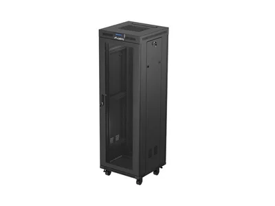 Lanberg rack cabinet 19" free-standing 37U/600X600 (FLAT PACK) with mesh door LCD black