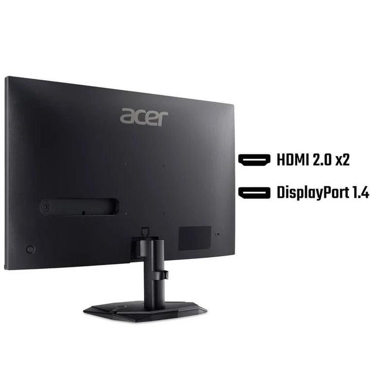 Acer Nitro KG240YW3bmiipx, 23.8'', FHD (1920X1080) IPS, ZeroFrame, FreeSync Premium 240Hz, 1ms/0.5ms GTG, 100M:1, 250nits, 99% sRGB, 2xHDMI, DP, Audio out, Tilt, Vesa, Black