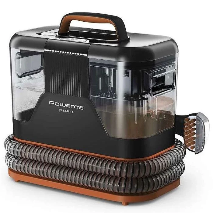 Прахосмукачка Rowenta IN5011F0 Instant Clean It ръчна, 400W, мокро почистване, без торбичка, черна