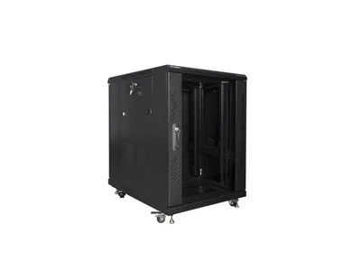 Lanberg rack cabinet 19" free-standing 15U/600x800 (flat pack) black