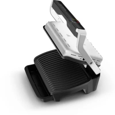 Tefal GC750D30 Optigrill Elite, 600cm2 cooking surface, automatic cooking sensor, 12 automatic programs, 4 adjustable temp., cooking level indicator, non-stick die-cast alum. Plates