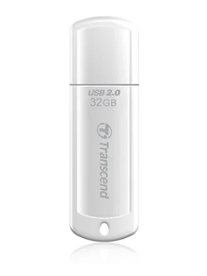 USB флашка Transcend JETFLASH 370 32GB, USB 2.0, Бял