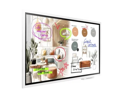 Samsung Flip PRO WM75F 75"  3,840 x 2,160 VA 450 cd/m2 TOUCH Wi-Fi Tizen 9 Speakers White