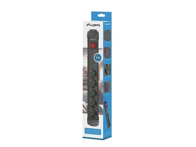 Lanberg surge protector sp1 5m 5x schuko outlets black