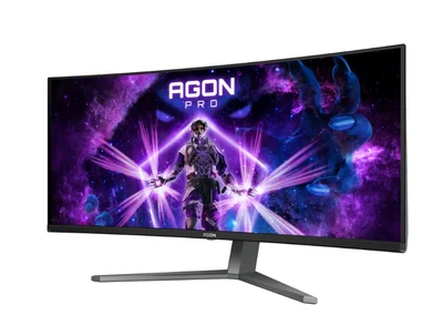 AOC AG346UCD, 34" Curved 1800R QD-OLED, 3440x1440@175Hz, 0.03msGtG, 1000 cd/m2, 1.5M:1, 80M:1DCR, Adaptive Sync, FlickerFree, Low Blue Light, 8Wx2, Tilt, Height Adjust, Swivel, 2xHDMI, DP, USB hub