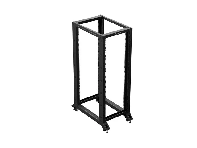 Комуникационен шкаф LANBERG – Open Rack 19", 32U, 600x1000 мм, черен