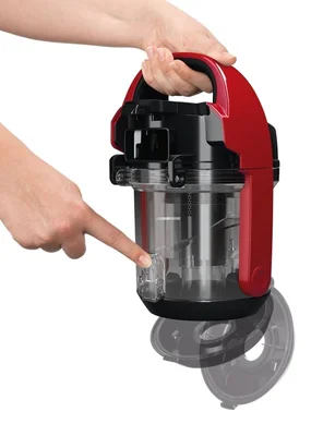 Bosch BGC05AAA2, Vacuum Cleaner, 700 W, Bagless type, 1.5 L, 78 dB(A), Energy efficiency class A, chili red/black