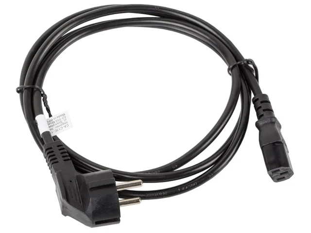 Захранващ кабел Lanberg CEE 7/7 към IEC 320 C13, 1.8m, VDE, черен