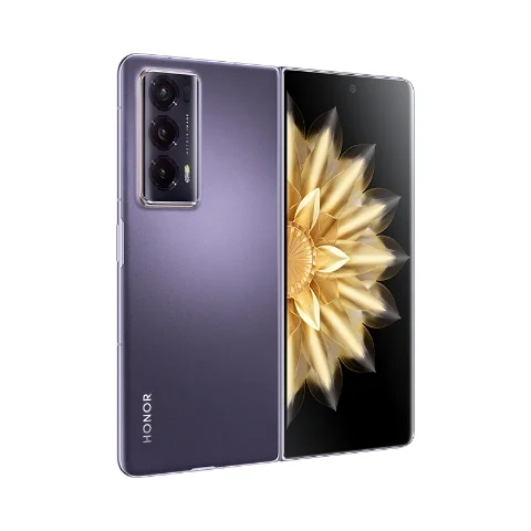Honor Magic V2 Foldable, Purple, Veyron-N49C, 6.43", unfolded 7.92", OLED 2376x1060, unfolded 2344x2156, 5G, (3.19GHz+4x2.8GHz+3x2GHz), 16GB, 512GB, 50+50+20MP/16+16MP, 5000mAh, FPT, Android 13 + Honor Watch 4 Black+ Magic Aramid Case Black+Power Adapter