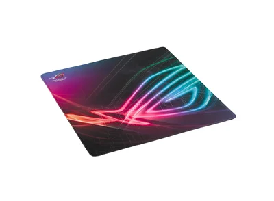 Asus ROG Strix Edge large, vertical gaming mouse pad with gaming-optimized surface, full-color anti-fray stitched edges and a non-slip rubber base