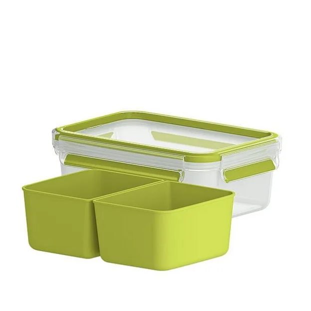 Кутия за съхранение Tefal CLIP&GO K3100512 1.0L с три вложки