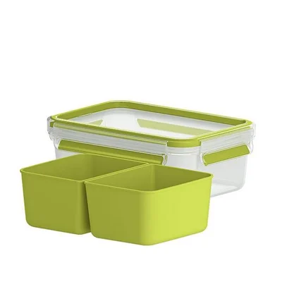 Кутия за съхранение Tefal CLIP&GO K3100512 1.0L с три вложки