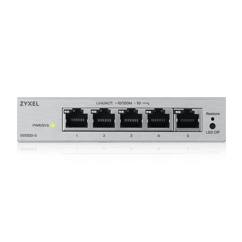 ZyXEL GS1200-5 v3, 5 Port Gigabit webmanaged Desktop Switch