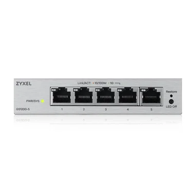 ZyXEL GS1200-5 v3, 5 Port Gigabit webmanaged Desktop Switch