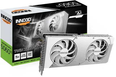 Inno3D GeForce RTX 5060 Ti 16GB GDDR7 Twin X2 OC White