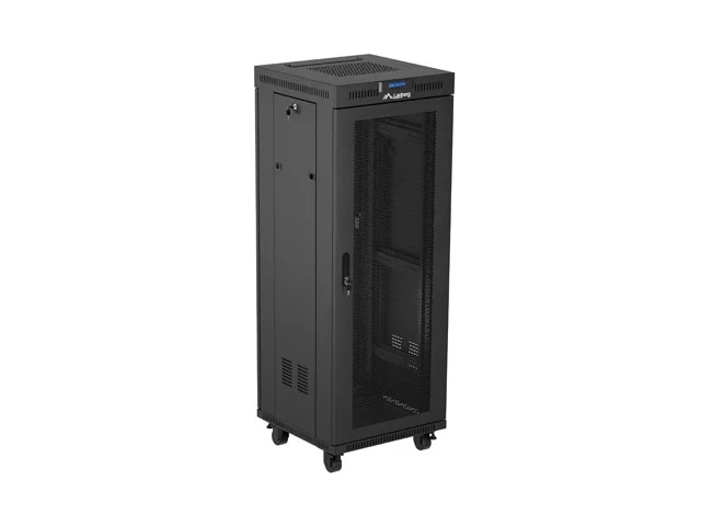 Lanberg rack cabinet 19" free-standing 32U/600X600 (FLAT PACK) with mesh door LCD black