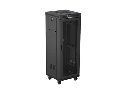 Lanberg rack cabinet 19" free-standing 32U/600X600 (FLAT PACK) with mesh door LCD black