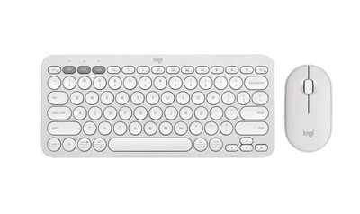 Logitech Pebble 2 Combo - TONAL WHITE - US INT'L - 2.4GHZ/BT - N/A - INTNL-973 - UNIVERSAL