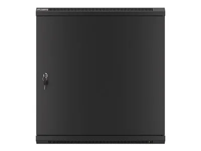 Lanberg rack cabinet 19" wall-mount 12U/600x450 for self-assembly with metal door black (flat pack)