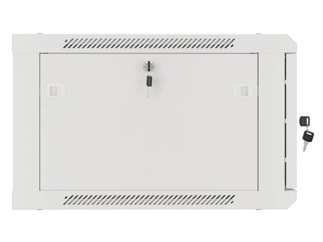Lanberg rack cabinet 19" wall-mount 6U/600x600 for self-assembly with metal door grey (flat pack)