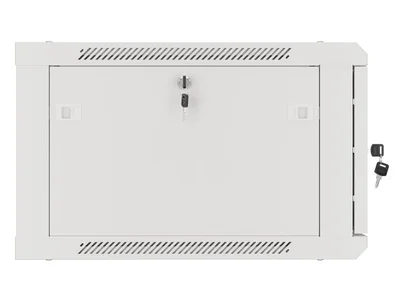 Lanberg rack cabinet 19" wall-mount 6U/600x600 for self-assembly with metal door grey (flat pack)