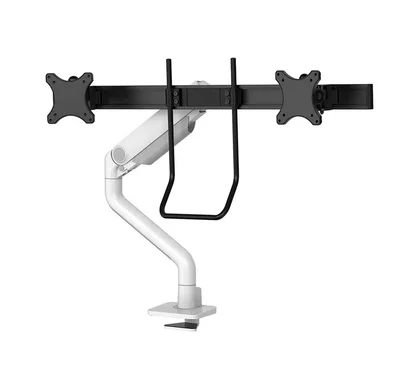 Neomounts Next One Desk Mount, double display crossbar (topfix clamp/grommet)