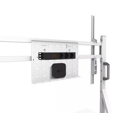 Стойка за телевизор NEOMOUNTS BY NEWSTAR – Move Go, 55-86", бяла