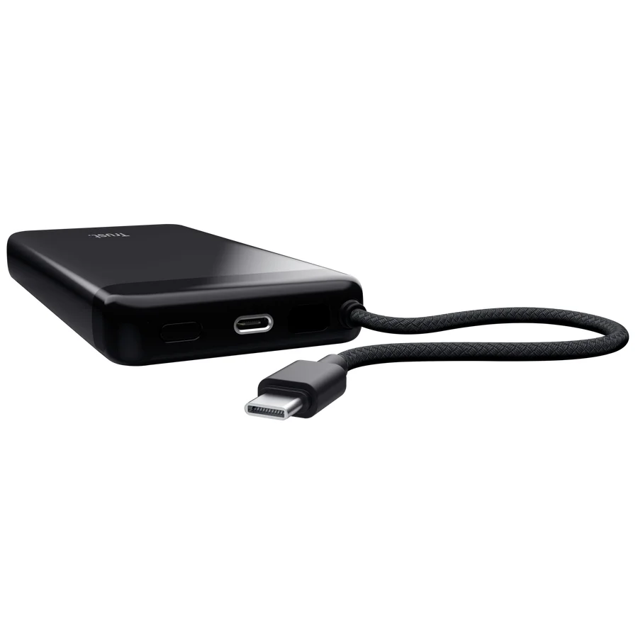 Външна батерия TRUST Fiera, 20000 mAh, 2 USB порта, черна