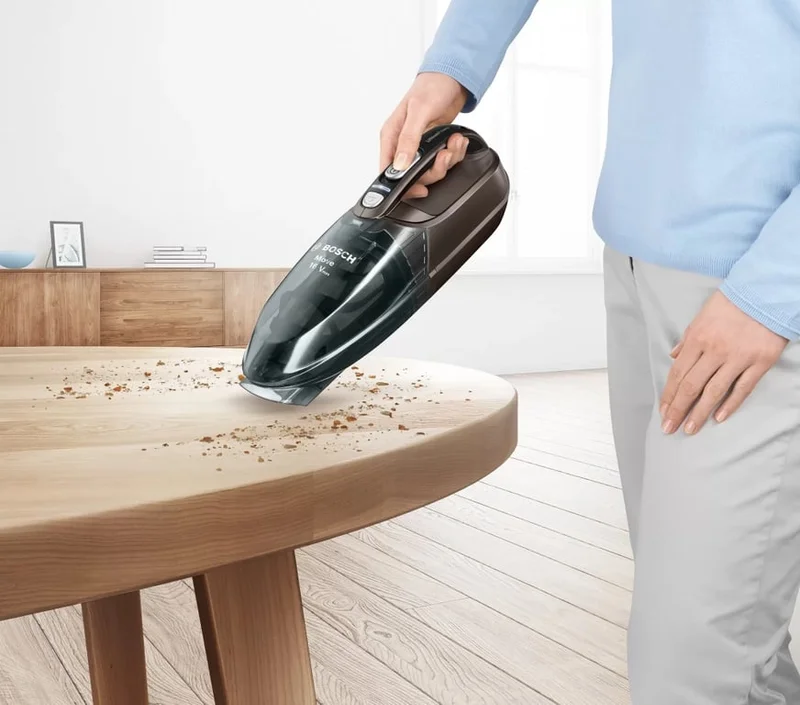 Bosch BHN16L Rechargeable Vacuum Cleaner, Move Lithium 16Vmax, Cyclonic Airflow System, Gray