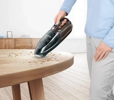 Bosch BHN16L Rechargeable Vacuum Cleaner, Move Lithium 16Vmax, Cyclonic Airflow System, Gray