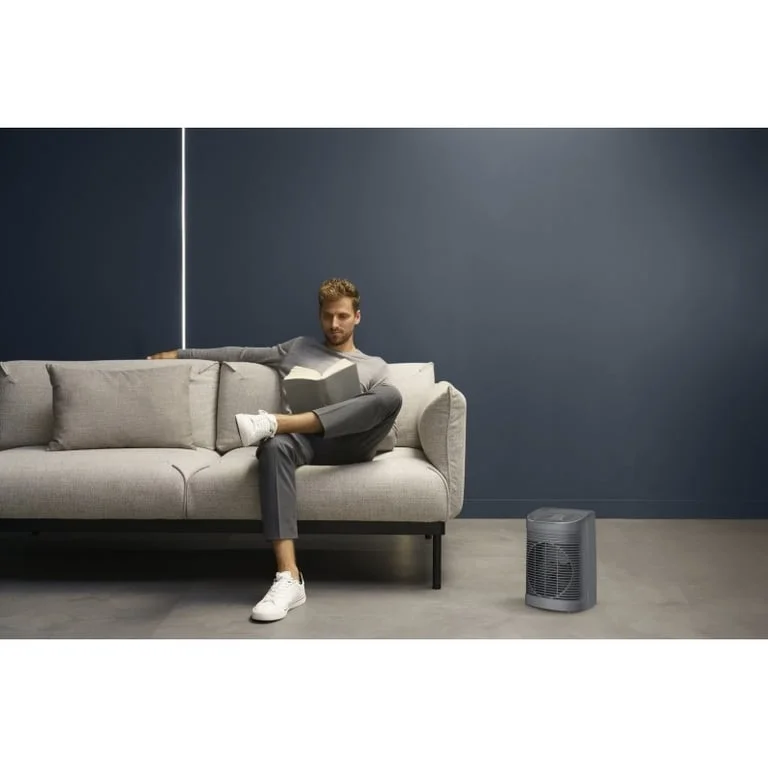 Вентилаторна печка Rowenta SO6511F2, 2200 W, 2 степени, с терморегулатор, с охлаждаща функция, с влагозащита, сив