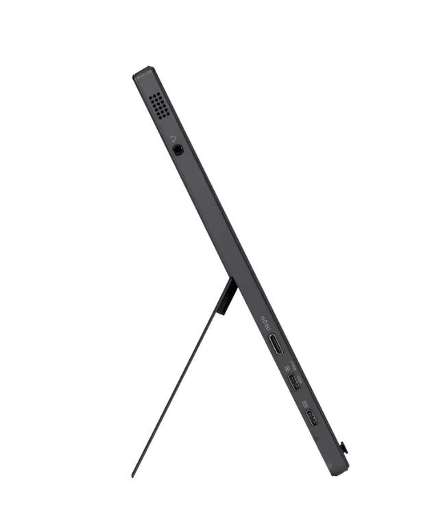 Asus ZenScreen Touch MB16AMTR portable monitor, 16 '' FHD (1920 x 1080), IPS, 10-point touch, 250 cd/m2,Built-in Battery, Hybrid Signal Solution, Mini-HDMI, ergo kickstand, tripod socket, ASUS Flicker Free and Low Blue Light technologies, 2 x1w, Black