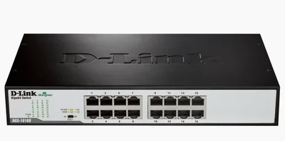Суич D-LINK 16 порта Gigabit 10/100/1000Base-T, за монтаж в рак