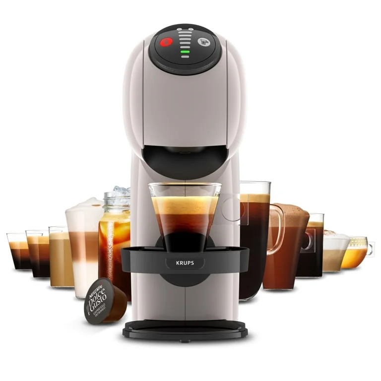 Кафемашина KRUPS Genio S KP243AF0, 15 bar, 1500W, капсули, 0.8L, сива