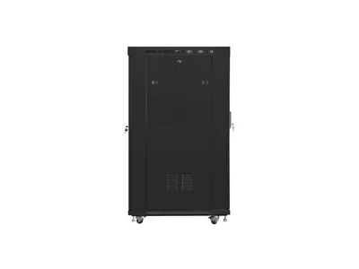 Lanberg rack cabinet 19" free-standing 22U/800x1000 (flat pack) with mesh door lcd black v2