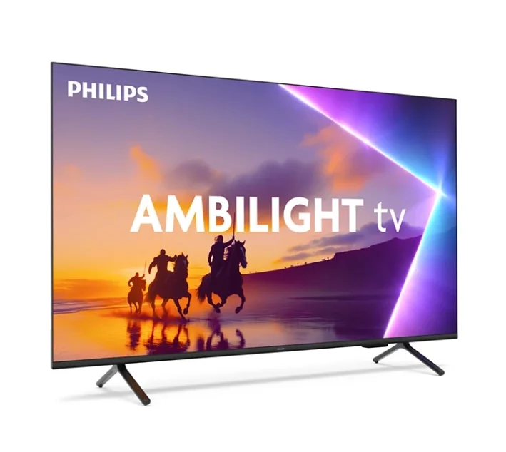 Philips 50PUS8510/12, 50" 4K Ultra HD QLED, 3840x2160p, DVB-T/T2/T2-HD/C/S/S2, 60Hz, Ambilight 3, Pixel Precise UHD, 90% DCI, HDR+, Titan OS, Dolby Atmos, Dolby Digital, VRR, 3*HDMI, 2*USB, 802.11ac, 20W RMS, Black