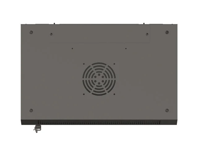 Lanberg rack cabinet 19" wall-mount 6U/540x350 (flat pack) with glass door black