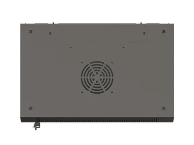 Lanberg rack cabinet 19" wall-mount 6U/540x350 (flat pack) with glass door black