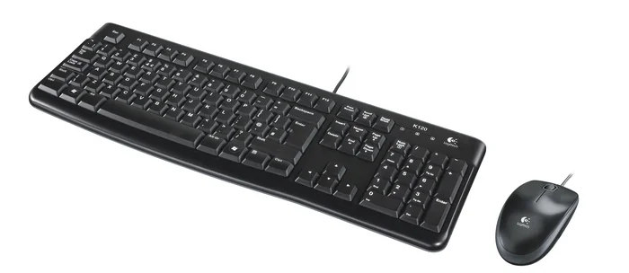 LOGITECH MK120 Corded Combo - BLACK - USB - US INT'L - EER